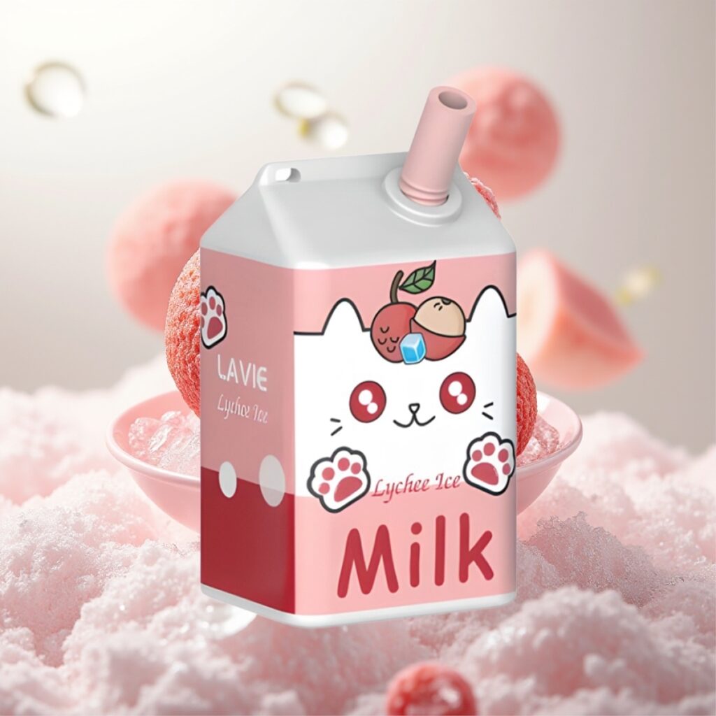 LAVIE Milk 7000 Puffs Engangs Vape Litchi Is - 16ML, 600mAh, Type C