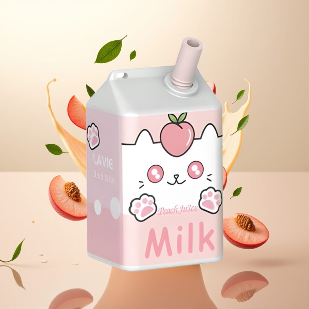 LAVIE Milk 7000 Puffs Ferskenjuice – 16ML, 600mAh, Type C