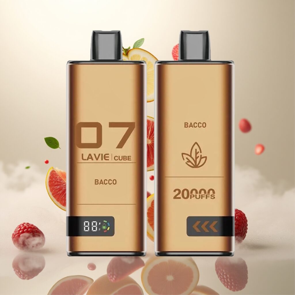 Lavie Cube 20000 Puffs Engangs Vape Bacco – 28ML, 2%/5% saltnic, Type C