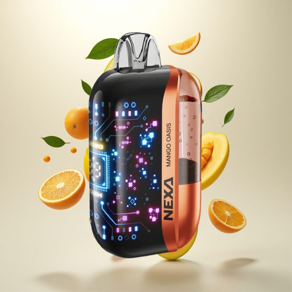 NEXA Ultra 50K Engangs Vape - Mango Oase, 20ml, 5% Nikotin, 800mAh Batteri