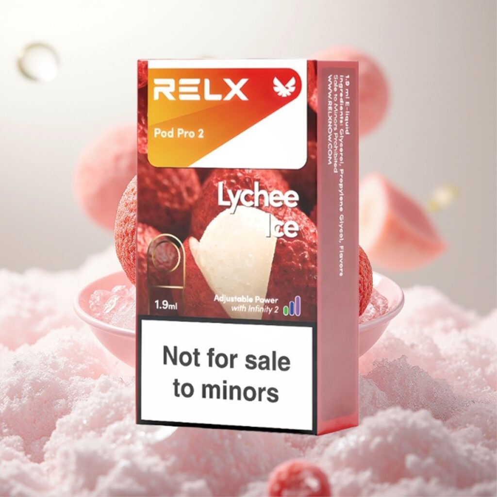 RELX Pod Pro 2 – Nikotinfri (0%), 600 puff, 1,9ml, Litchi Is