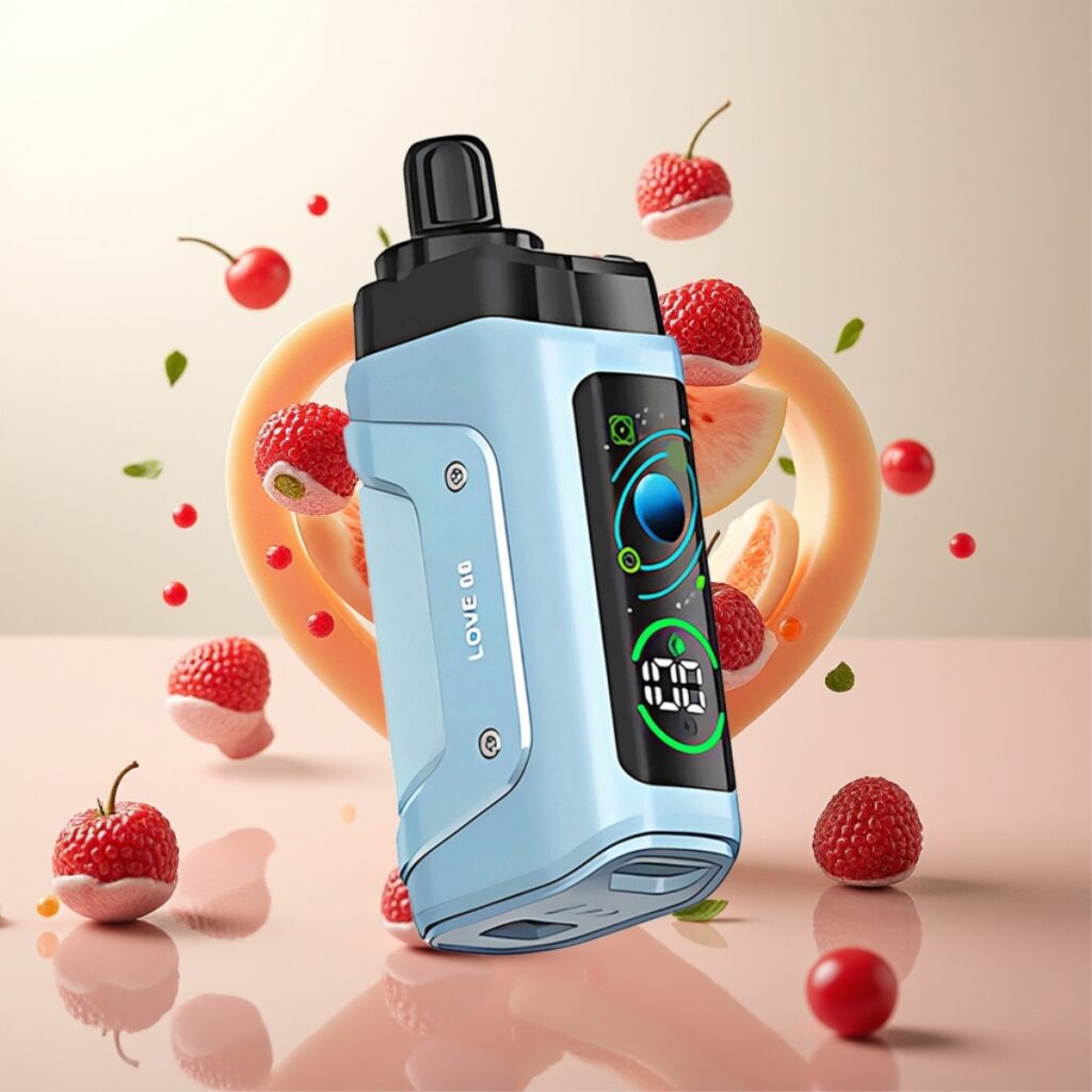 Razz Bar 45000 Puffs Engangs Vape Love 66 – 1.0 Ohm Mesh, Justerbar Luftstrøm, 650 mAh Batteri