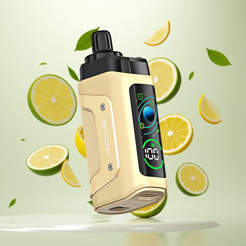 Razz Bar 45000 Puffs Engangs Vape Sitron Lime – 45000 Puffs, 1.0 Ohm Mesh, Justerbar Luftstrøm