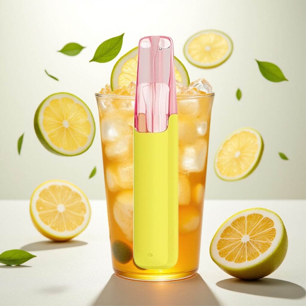 Snowplus Dash 4000 Puffs Engangs Enhet – Sitron IsTe, Keramisk Atomizer, 530 mAh, 7.5 ml