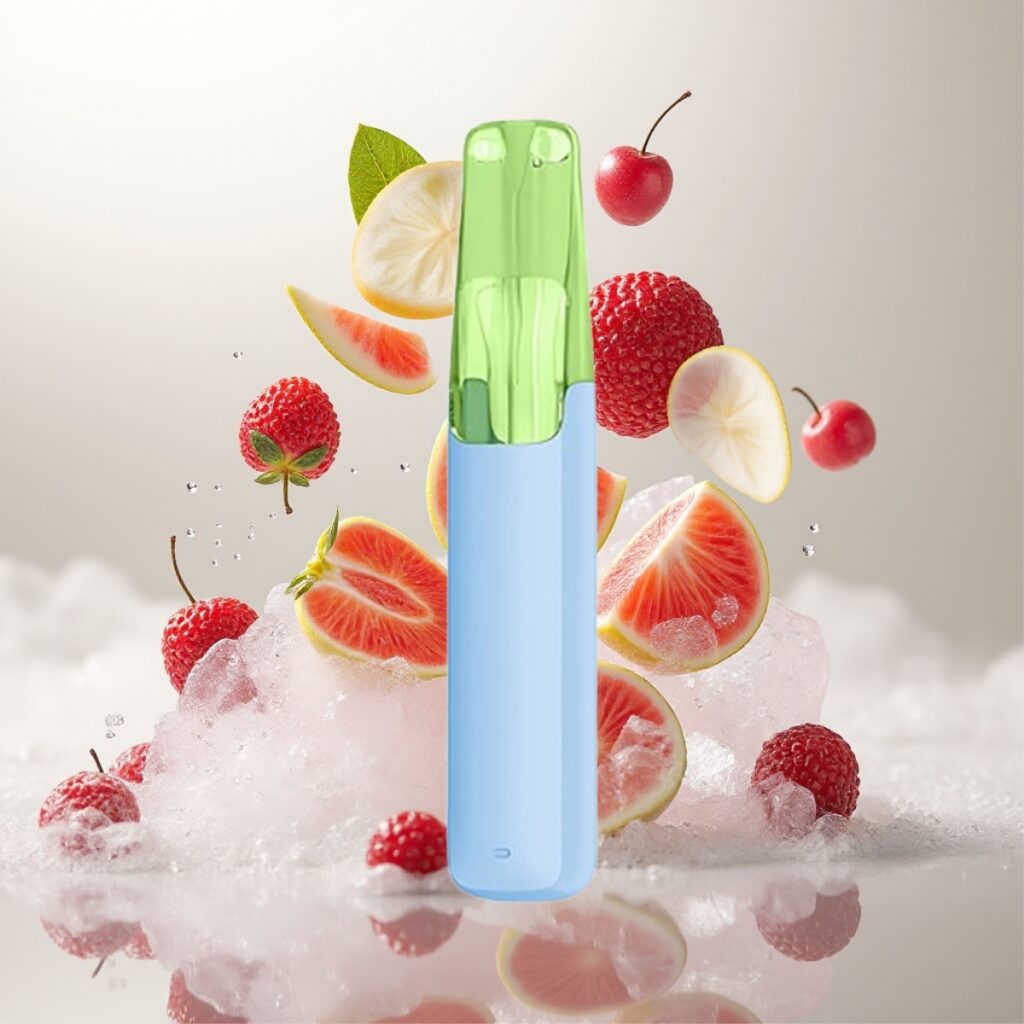 Snowplus Dash 4000 Puffs Engangsdevice – Keramisk atomizer, 530 mAh batteri, 7,5 ml e-væske, Ludou Is