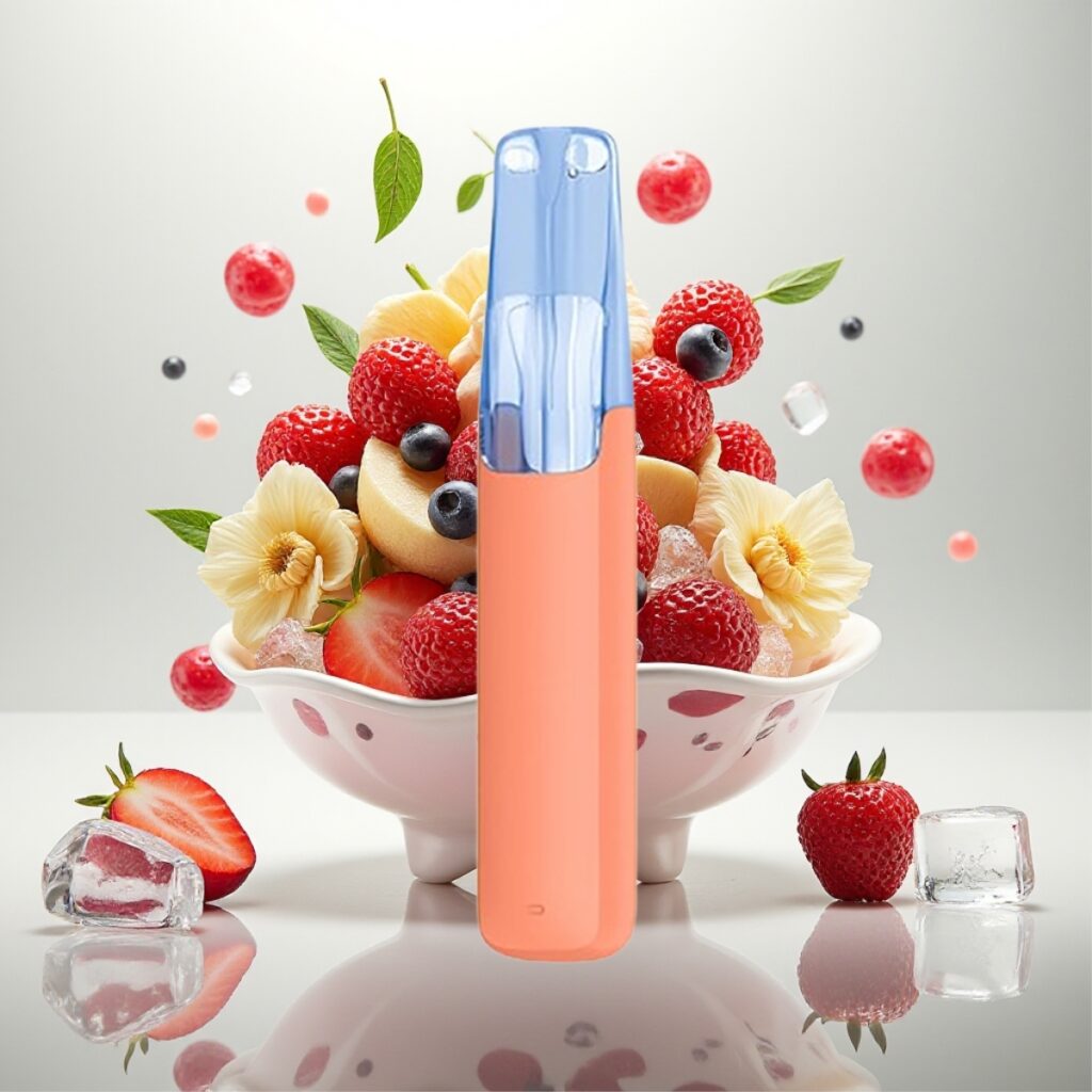 Snowplus Dash 4000 Puffs Engangsenhet – Keramisk atomizer, 530 mAh batteri, 7,5 ml e-væske, Bull Ice