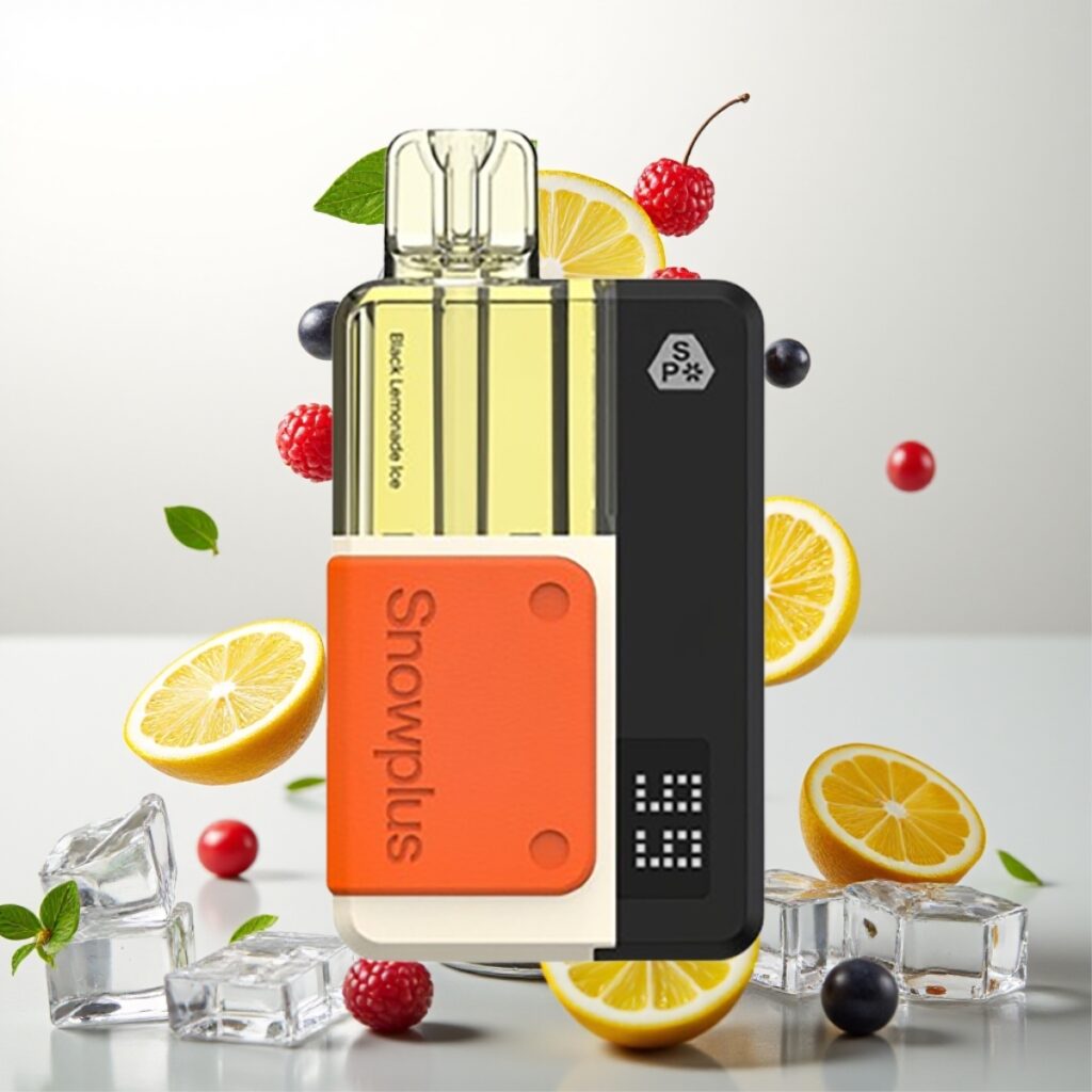 Snowplus Swift 5000 Puffs Prefilled Pod Kit Svart Sitronade Is – 1000 mAh, 2+10 ml, Dual Mesh