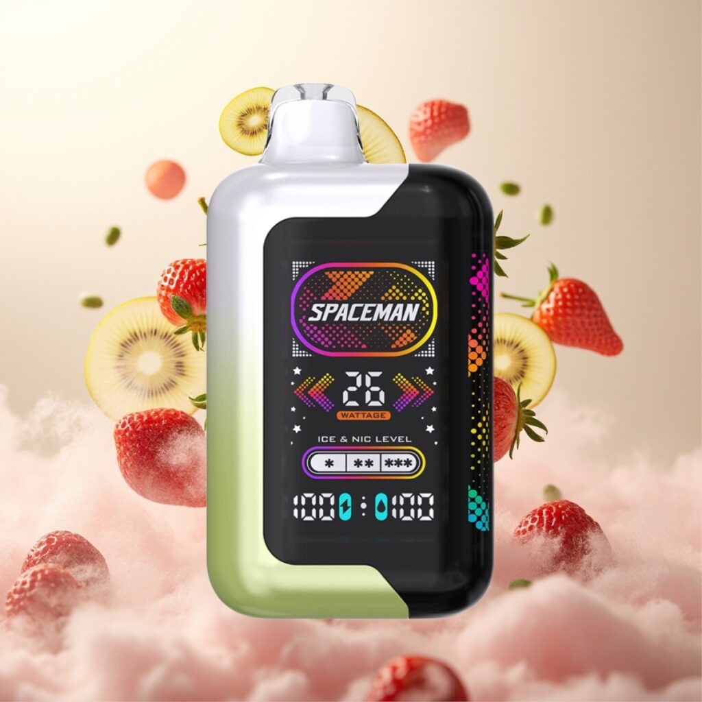 Spaceman SP40000 Zero Nicotine Engangs – 20ml, 0% nikotin, 1000mAh batteri, 40000 puffs, justerbar isintensitet, 4 effektmoduser