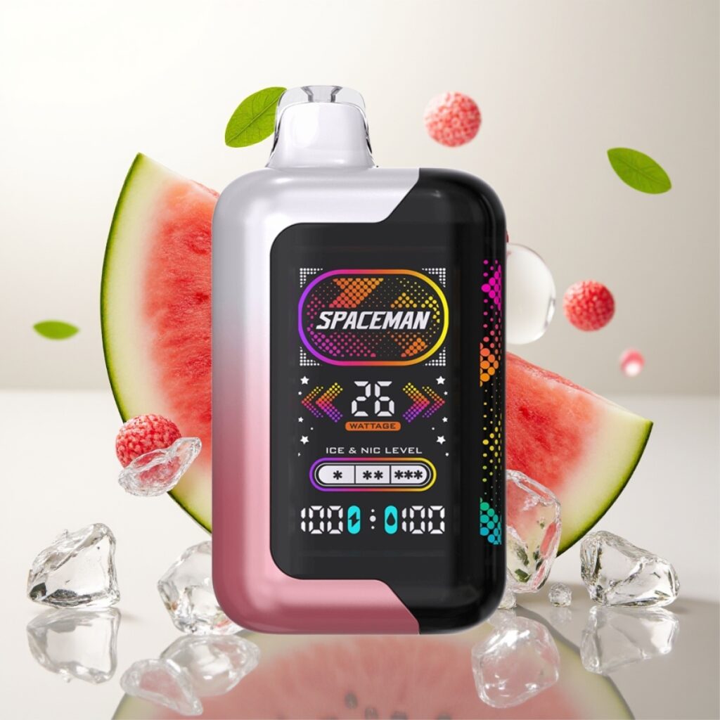 Spaceman SP40000 Zero Nikotin Engangs – 20ml, 0% nikotin, 1000mAh, 40000 puff, vannmelon is