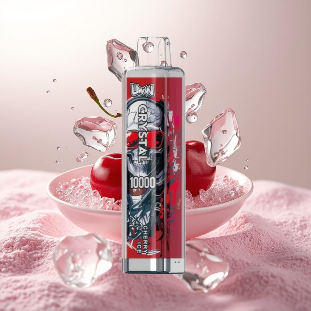 UWIN Crystal 10000 Puffs - 18ml, 650mAh, Type-C - Kirsebær Is