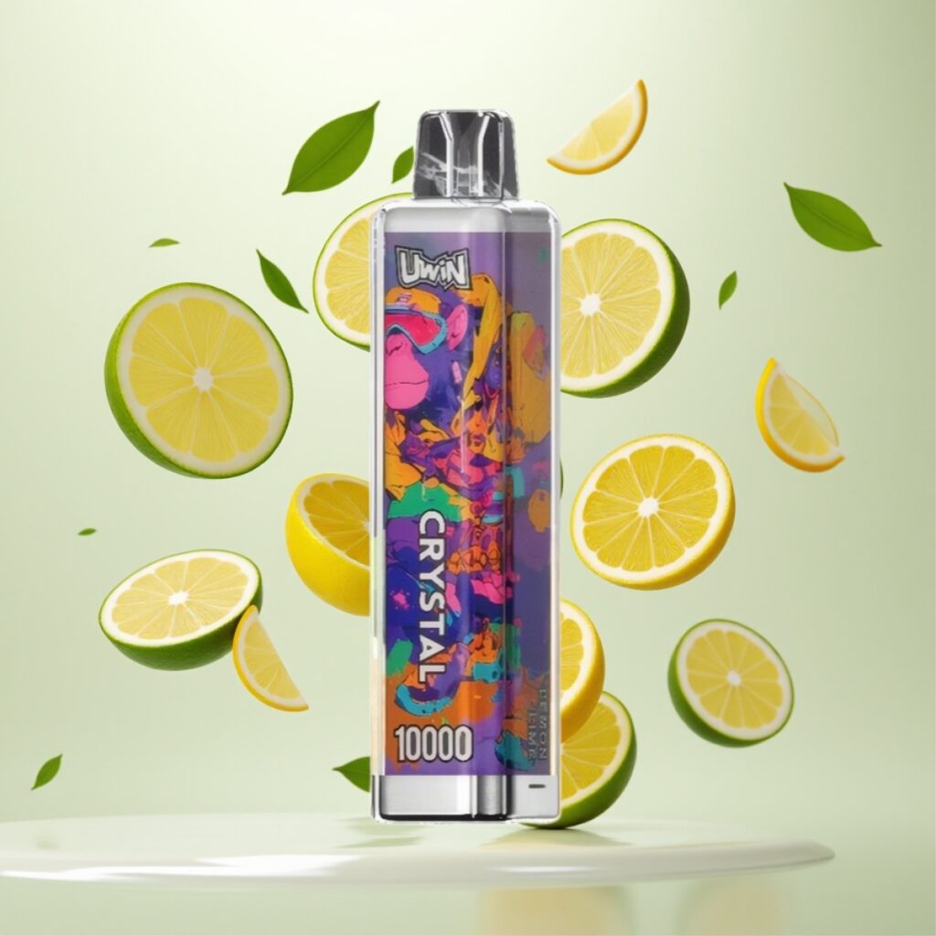 UWIN Crystal 10000 Puffs Engangsdamper Sitron Lime – 18ml, 650mAh, Type-C