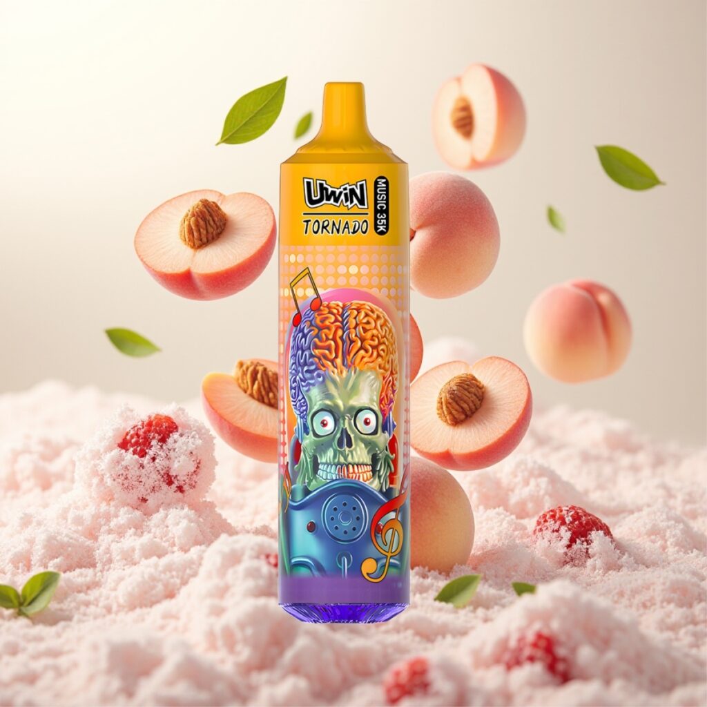 Uwin Tornado 35K Music Engangs Vape Sommerfersken Is – 35.000 puffs, 600mAh, Type-C